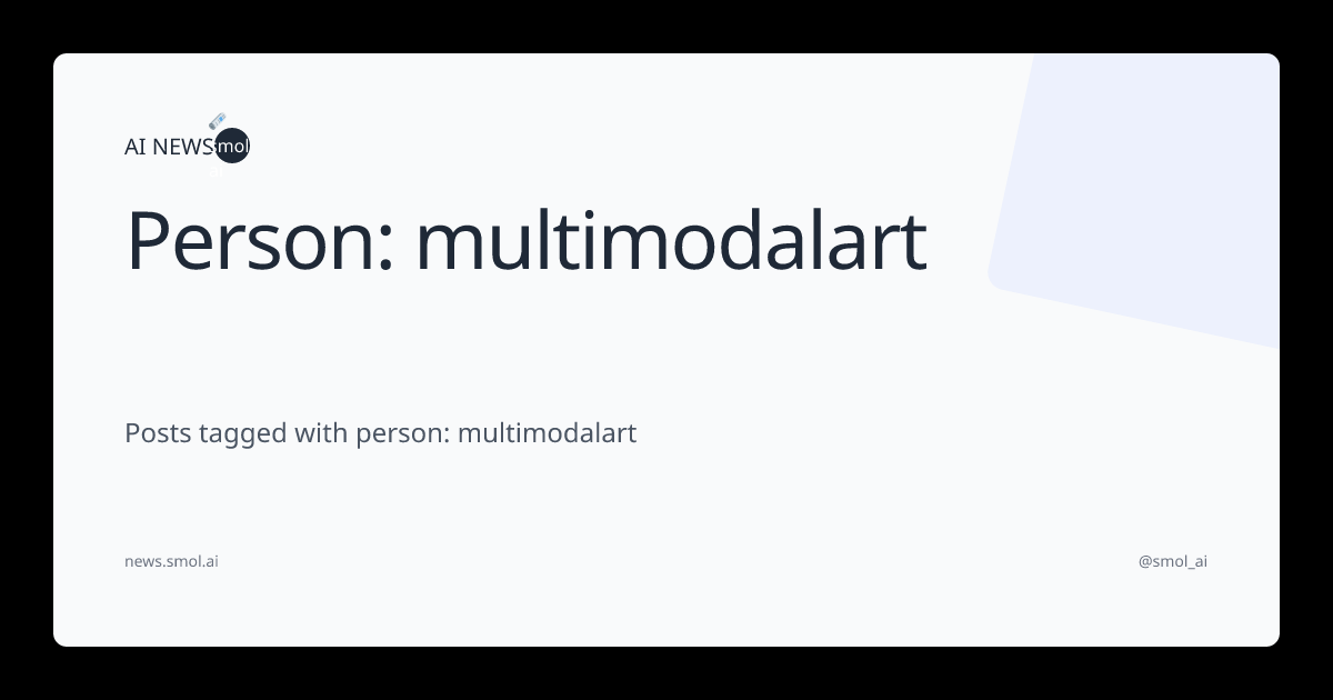 Person: multimodalart | AINews