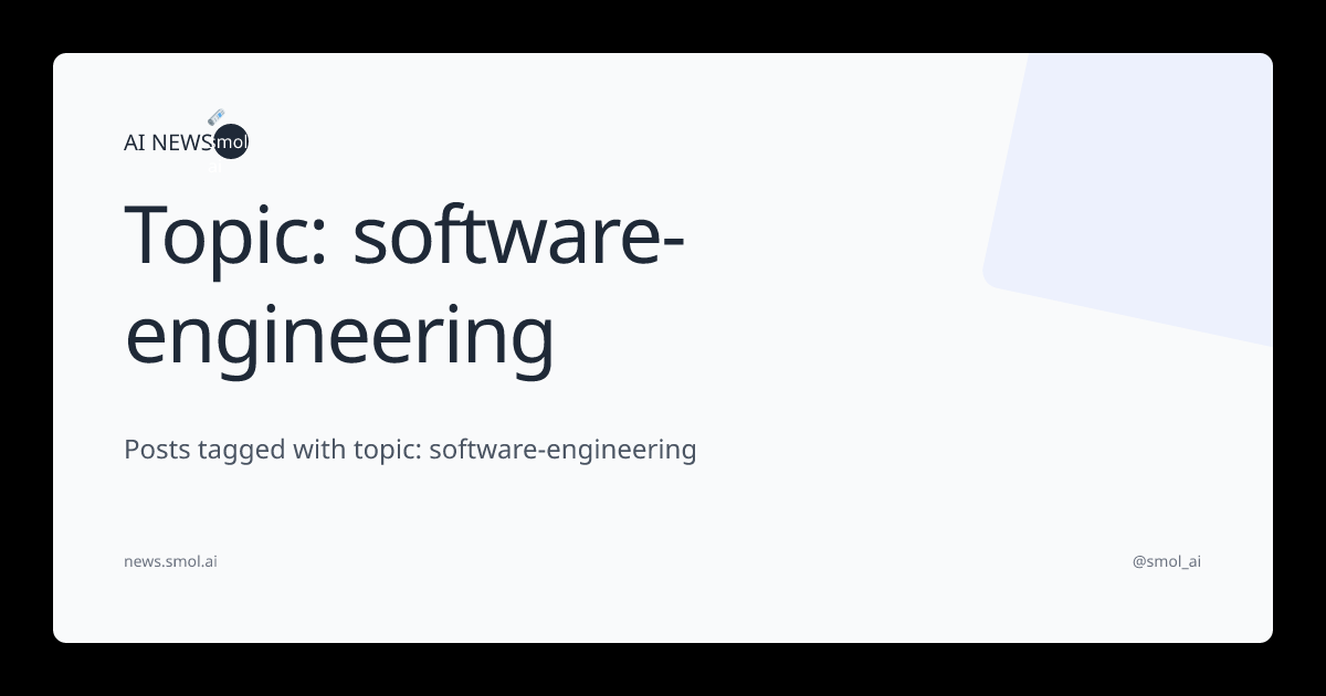 Topic: software-engineering | AINews